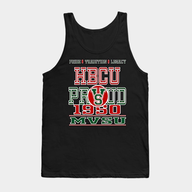 Mississippi Valley State 1950 University Apparel Tank Top by HBCU Classic Apparel Co